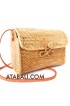 Ata large wallet bag with ribbon clip